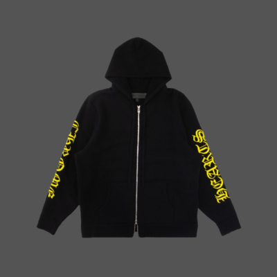 Chrome Hearts Yellow Logo Cashmere Hoodie