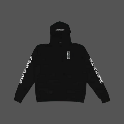 Chrome Hearts Vertical Logo FU Hood Hoodie