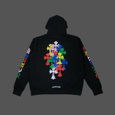 Chrome Hearts Multi Color Cross Cemetery Hoodie