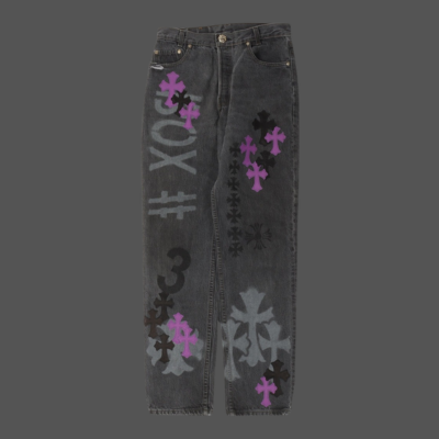 Chrome Hearts Levi’s Cross Patch Stencil Jeans