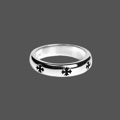 Chrome Hearts Plus Band Ring